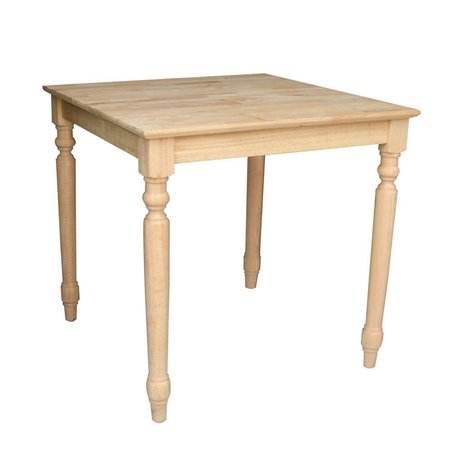 FINE-LINE 30 in. Solid Wood Top Table - Turned Legs FI2590266